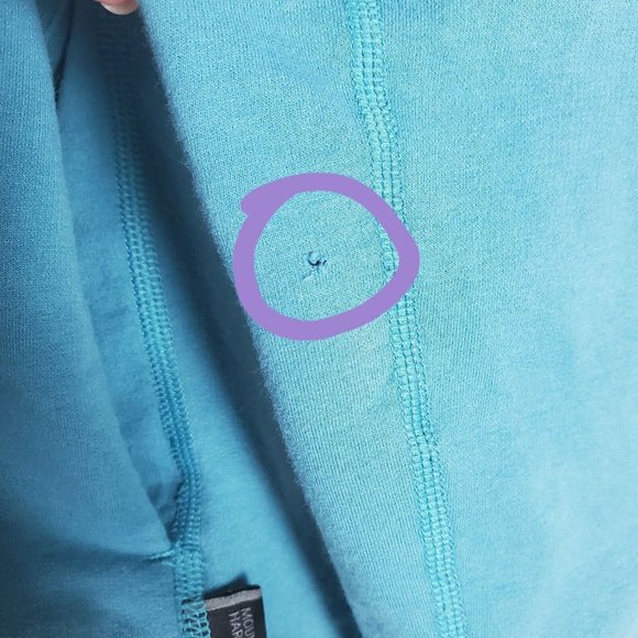 Mountain Hardwear 1/4 Zip Pullover Sweatshirt Womens Medium Teal Hoodie Cotton - Picture 4 of 12